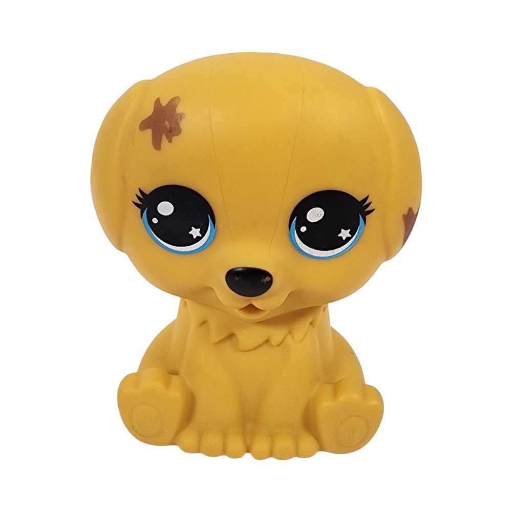 Kid Connection Yellow Puppy Dog Figure Big Blue Star Eyes Brown Spots MJ236B